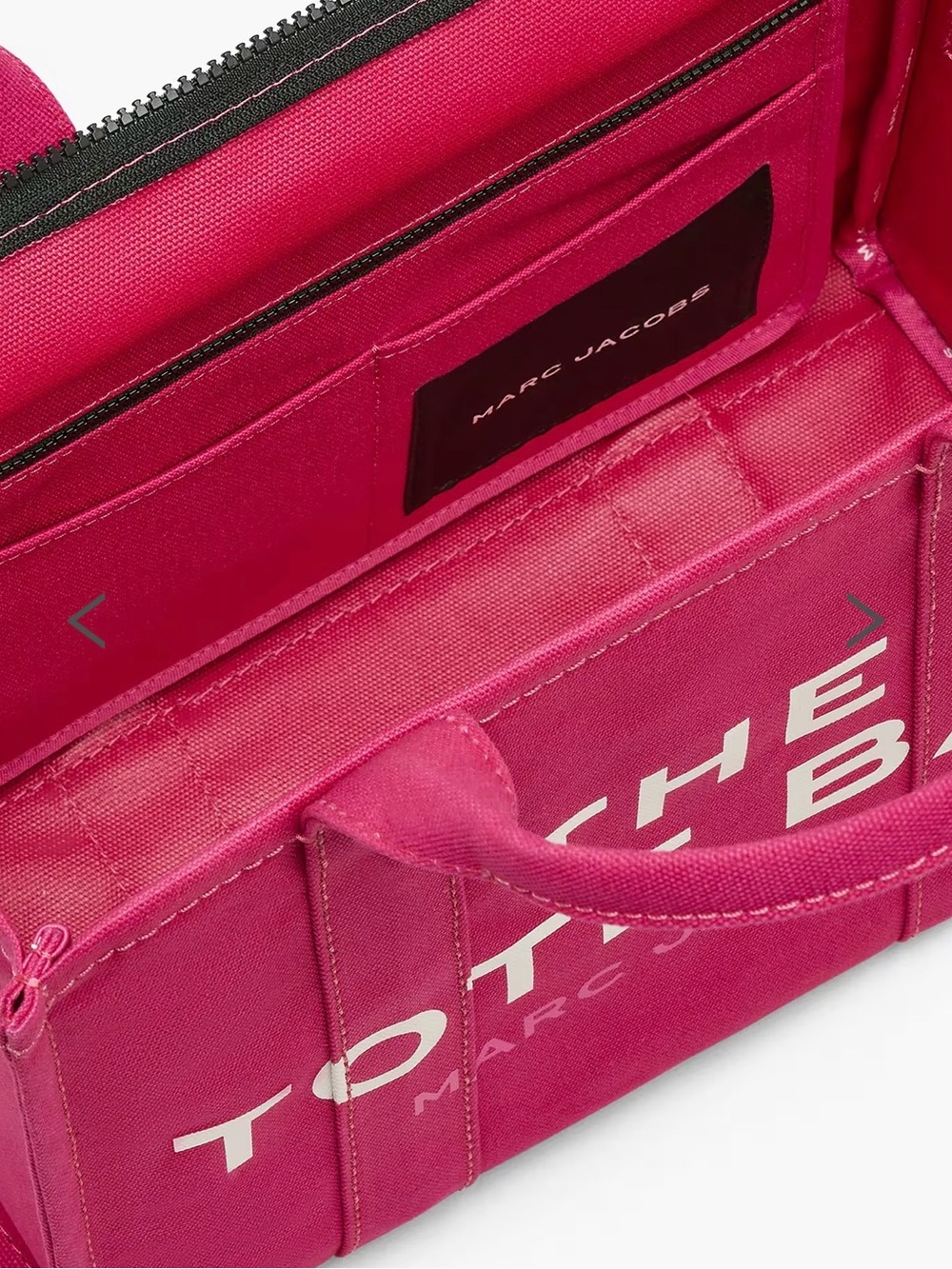 NWT Marc Jacobs The Canvas Medium Tote Bag - Raspberry pink - Picture 6 of 7